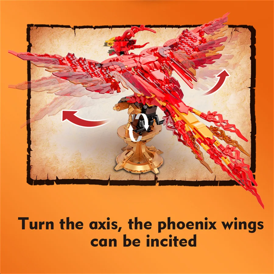 Fire Phoenix MOC Building Kit  - Model Kit Harry Potter review and price