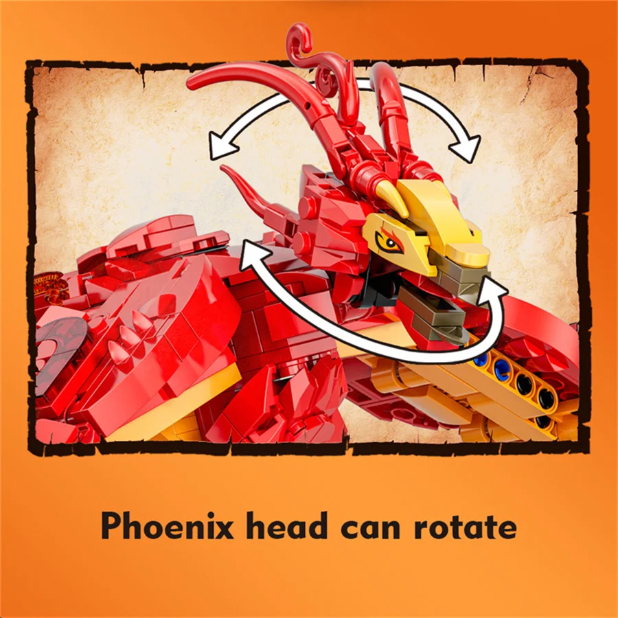 Fire Phoenix MOC Building Kit  - Model Kit Harry Potter review and price