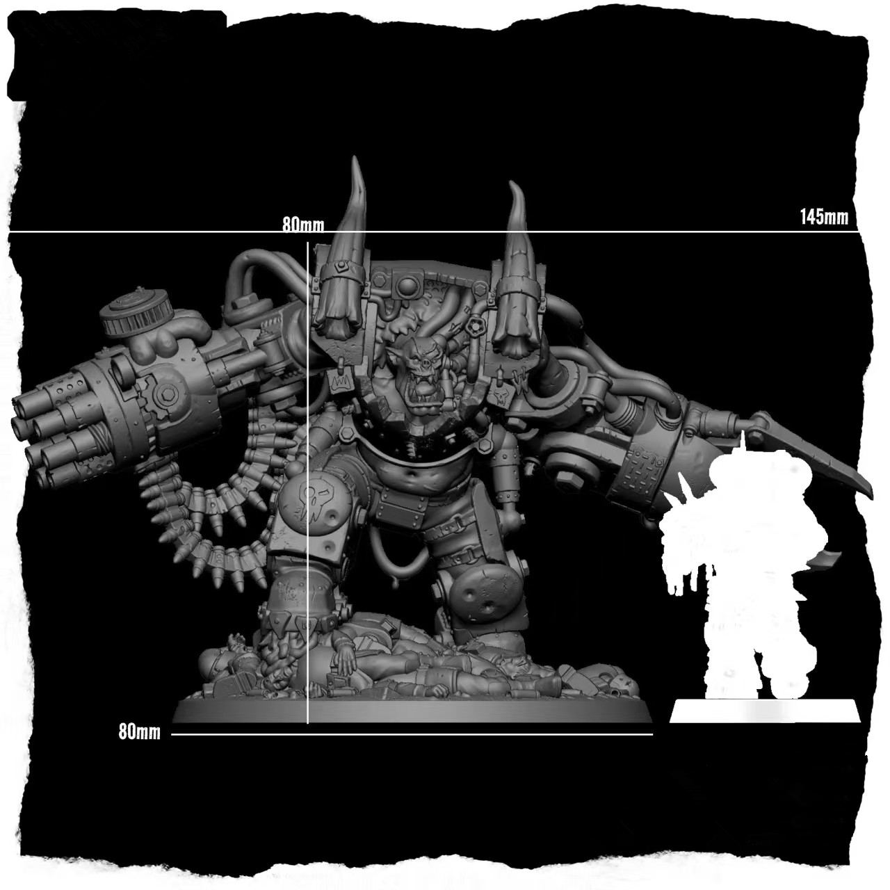 Resin Kit Wargame 28523 Orc Bo - Model Kit Knight review and price