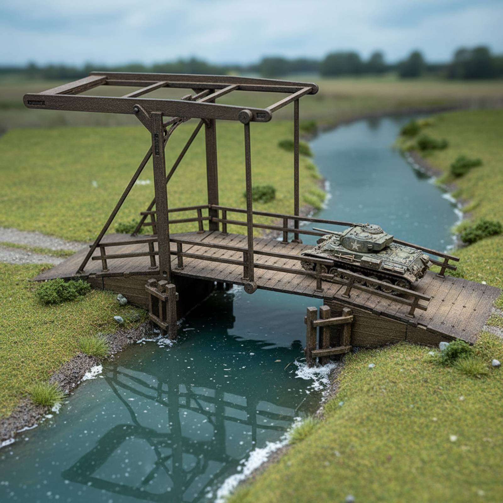 WW2 Display Scene Bridge Handm - Model Kit Ww2 review and price