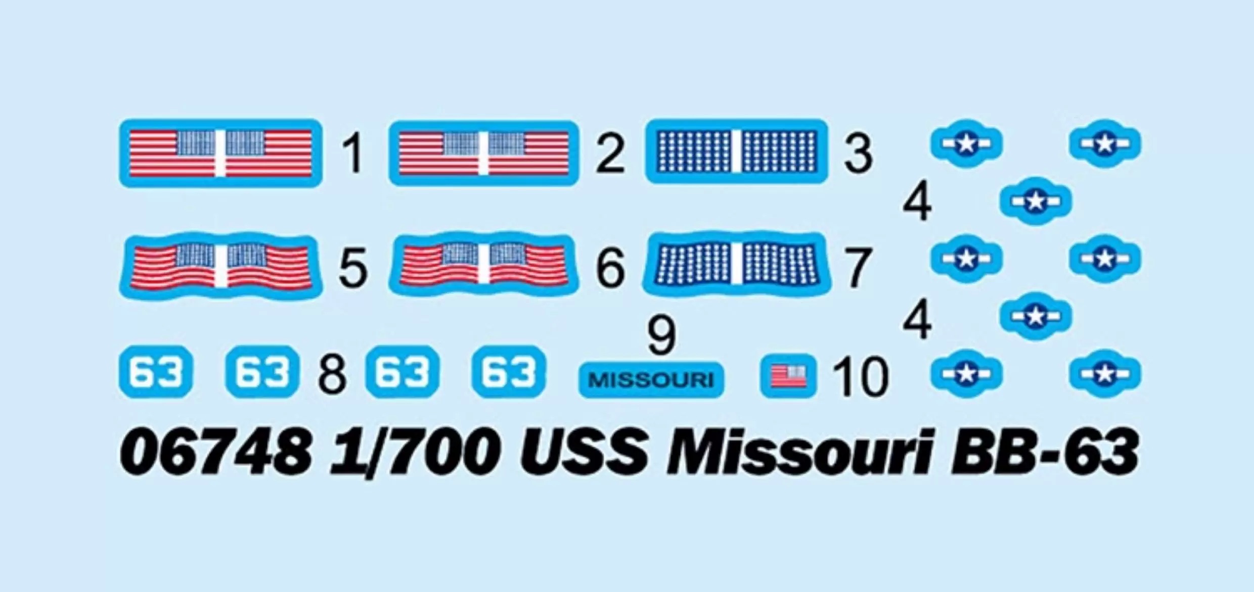 Trumpeter 06748 1/700 Scale US - Model Kit Uss Missouri review and price