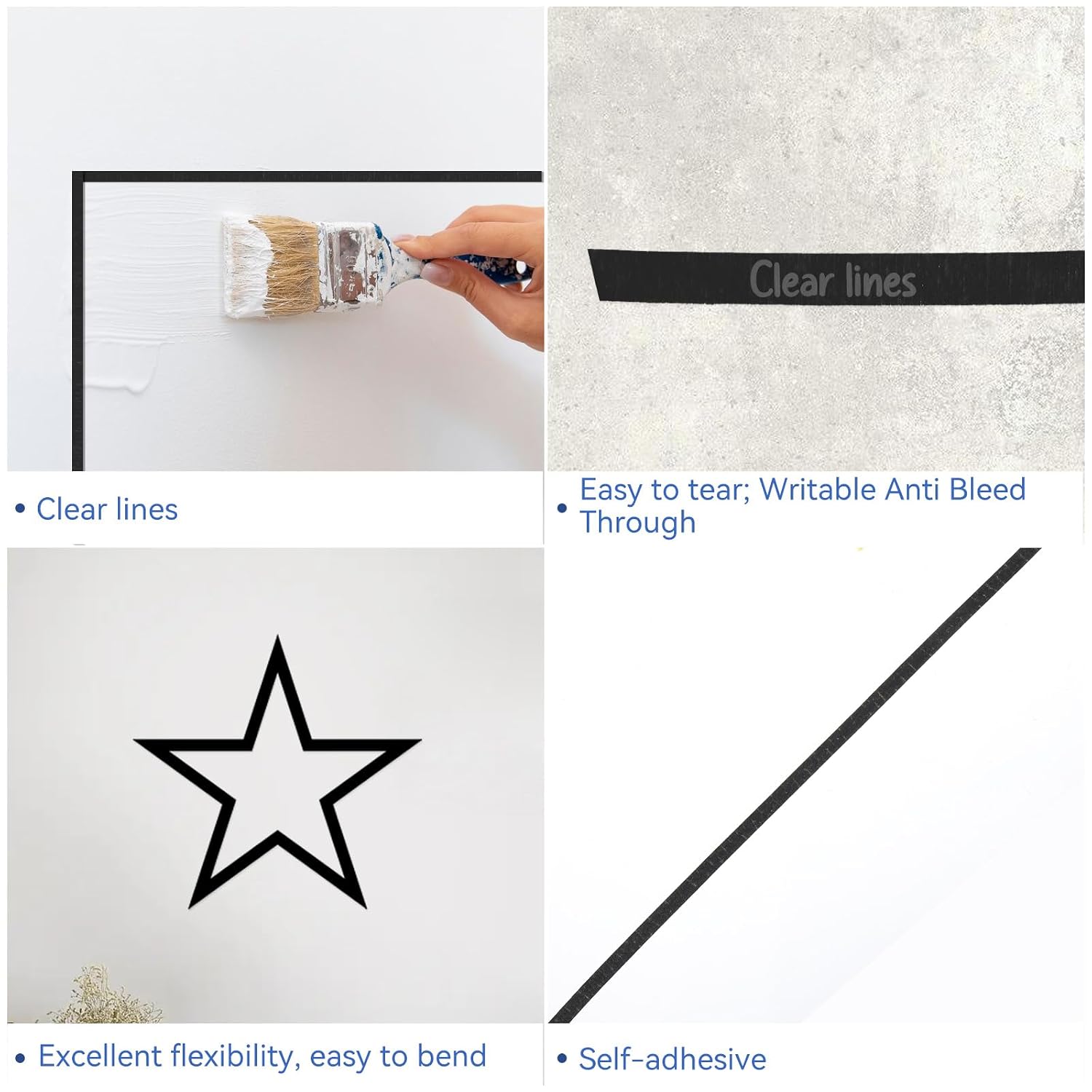 Black Thin Paper Masking Tape  - Masking Tape Thin review and price