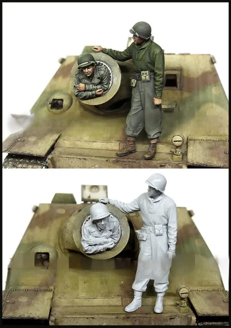 1/35 Scale Resin Figure Die-ca - Model Kit Ww2 review and price