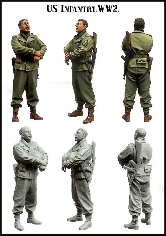 1/35 Scale US Army Infantry WW - Model Kit Ww2 review and price