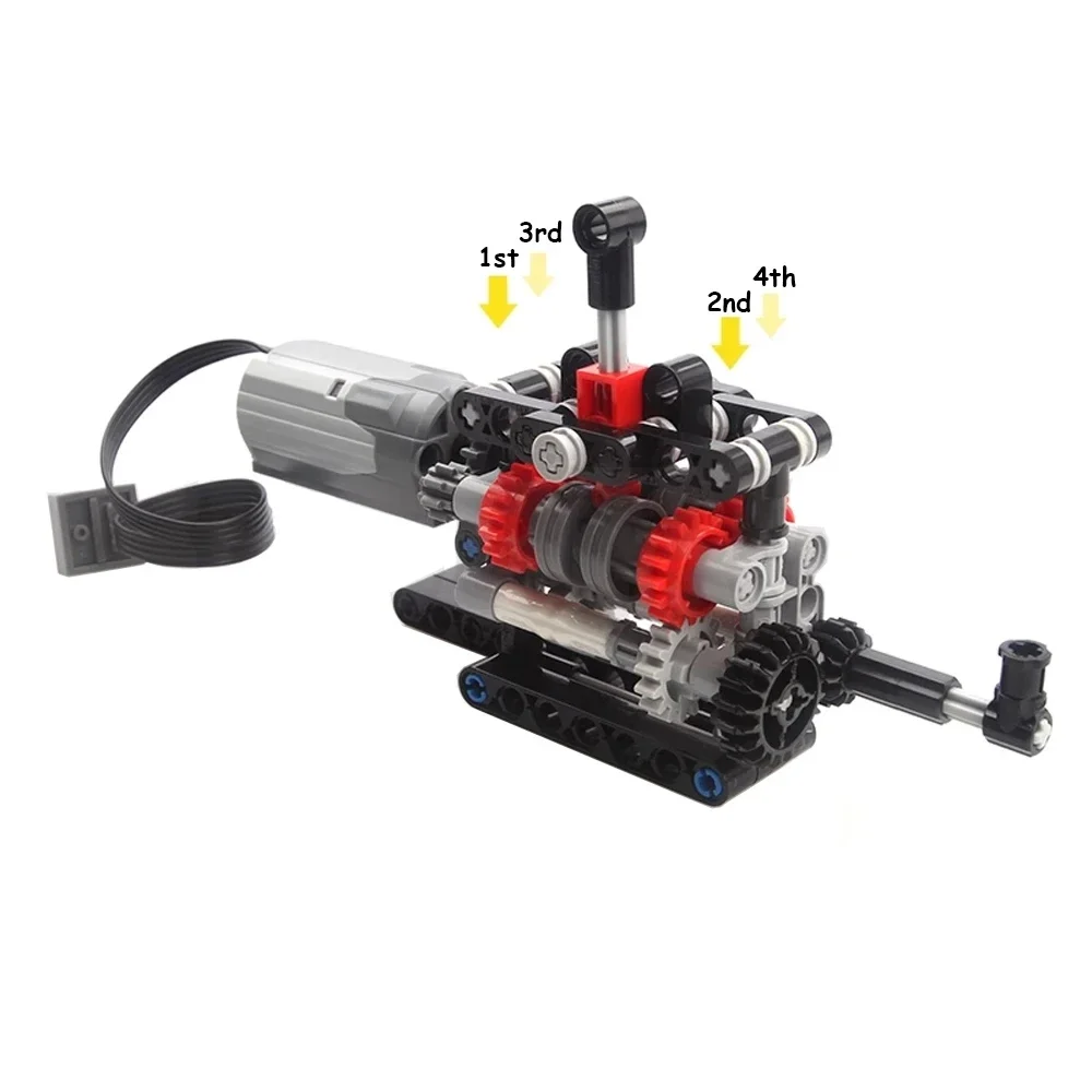 MOC High-tech 4 Speeds Gearbox - Model Kit Manual review and price