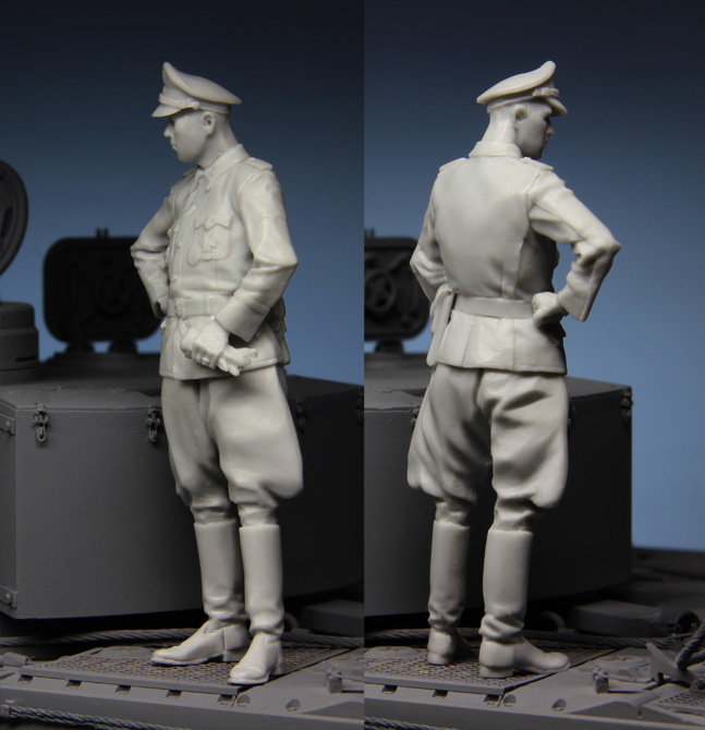 1:35 Resin kit  officer in Kur - Model Kit Ww2 review and price