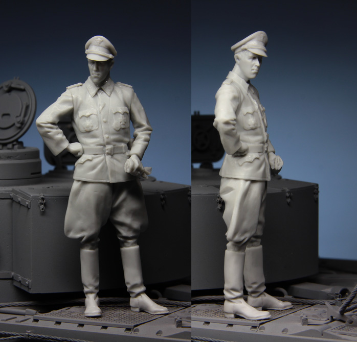 1:35 Resin kit  officer in Kur - Model Kit Ww2 review and price