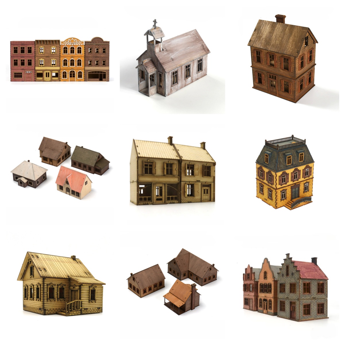 1/72 Wooden Assembly House Eur - Model Kit Manual review and price