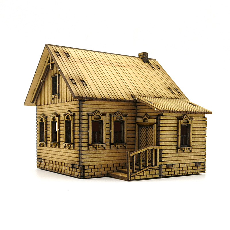 1/72 Wooden Assembly House Eur - Model Kit Manual review and price
