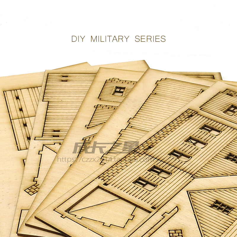 1/72 Wooden Assembly House Eur - Model Kit Manual review and price
