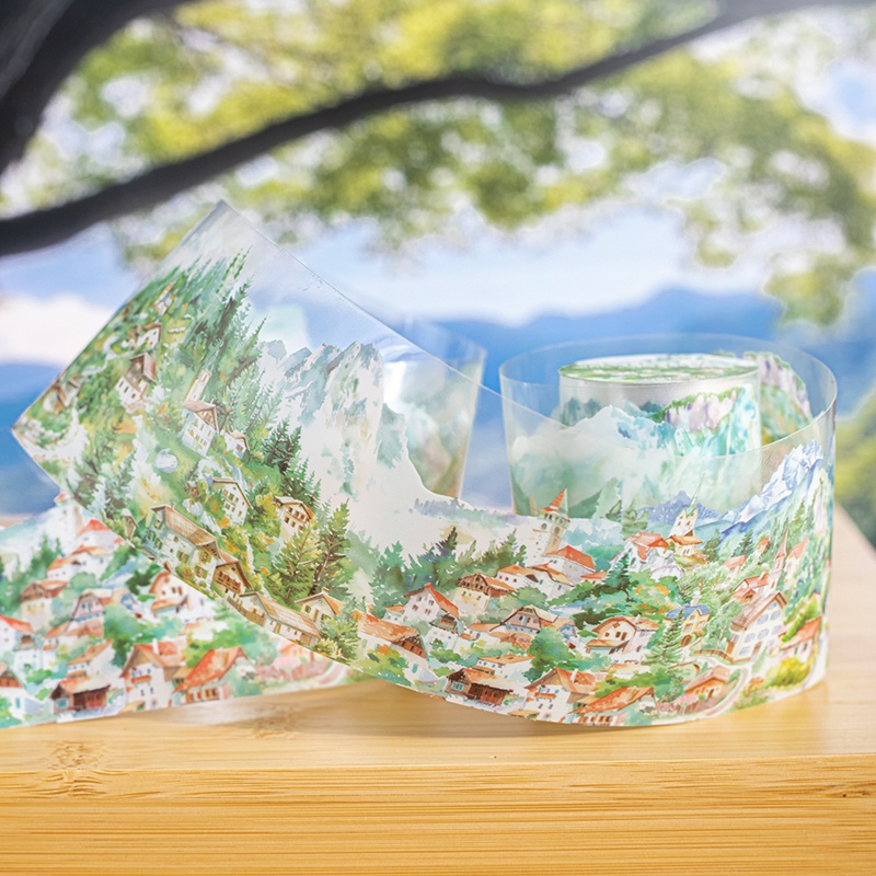 6 Rolls 6Cm×200Cm Village Them - Masking Tape Thin review and price
