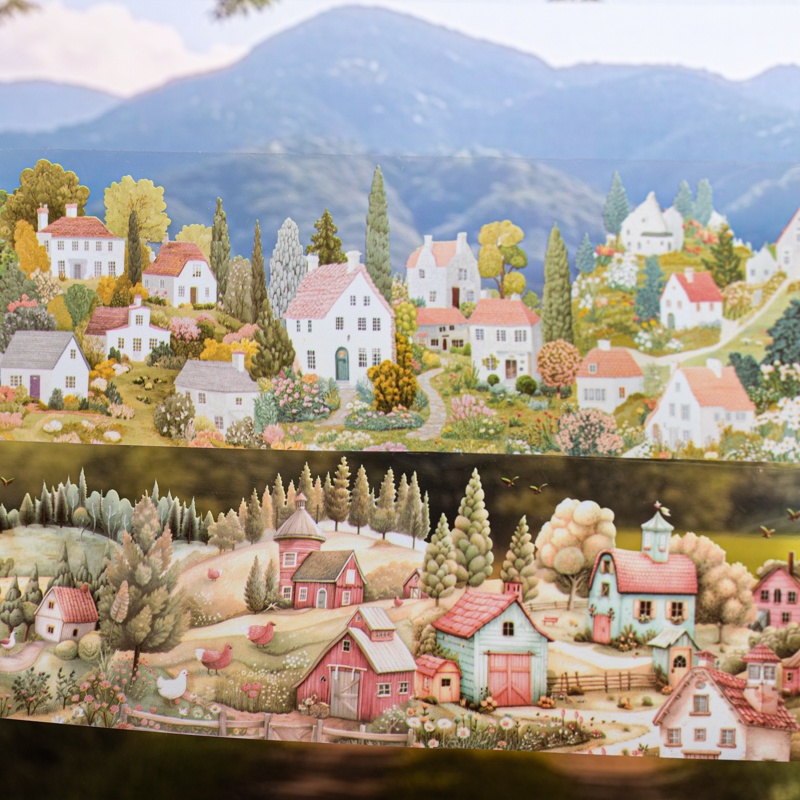 6 Rolls 6Cm×200Cm Village Them - Masking Tape Thin review and price